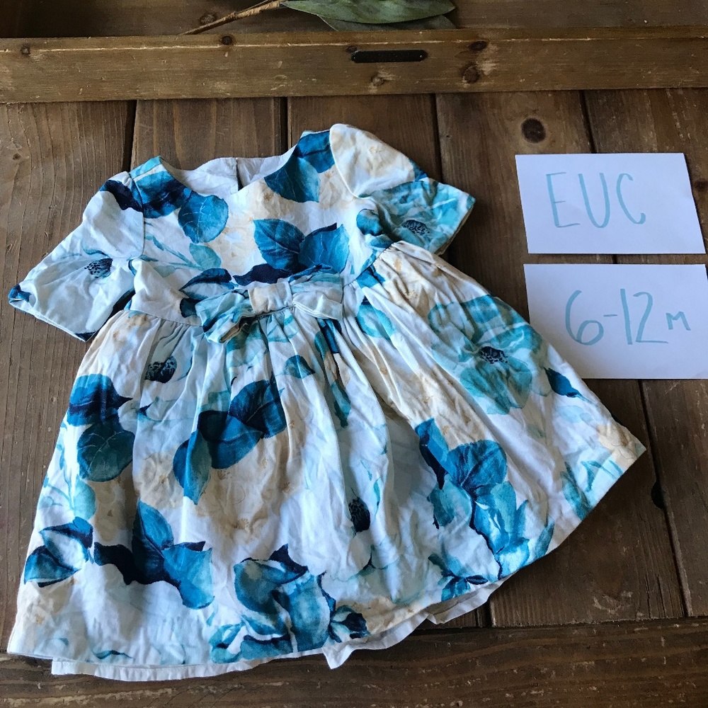 Janie and Jack floral dress 6-12m